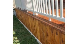 photo of a semi-transparent stained deck