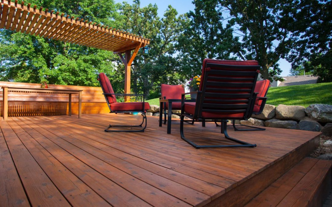 photo of a nice stained deck