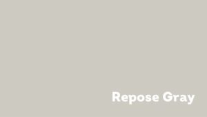 Color swatch of Sherwin Williams Repose Gray